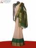 Pure Contrast Mysore Crepe Silk Saree